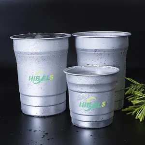 중국 270ml 480ml 600ml 재활용 알루미늄 마시는 컵 사용자 정의 색상 노 핸들 맥주 와인 잔 캠핑에 적합