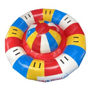 Zhenmei เรือพีวีซีเป่าลมได้, เรือเป่าลมได้ลูกบอลสปินนิ่งของเล่นห่วงยางลอยน้ำได้สนุก - Product Image 3