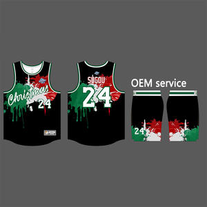 Susugoo Set Jersey basket sublimasi Retro kustom Set rompi singlet pria grosir dengan pilihan ukuran Plus - Product Image 1