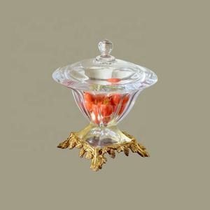 Arredamento <span class=keywords><strong>per</strong></span> la casa di cristallo di vetro barattolo di cibo <span class=keywords><strong>per</strong></span> frutta secca vasetti di vetro piatto con coperchi - Product Image 3