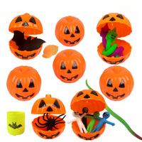Boîte mystère d'Halloween : Mini boîte vide en forme de citrouille pour remplissage, rangement, cadeaux DIY, décorations et faveurs de fête