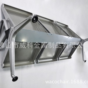 Silla de espera pública Weike Shengye M03 de 3 plazas, metálica, con reposabrazos, para áreas de espera de aeropuertos y hospitales - Product Image 4