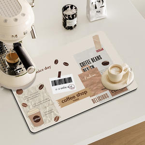 Tapete Absorbente para Cafetería, de Secado Rápido, Aislante del Calor, Antideslizante, para Encimera de Cocina, Estilo Moderno - Product Image 1