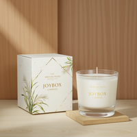 JOYBOX Personalizza Scatole Regalo per Candele in Cartone Avorio Rettangolare Uniche, con Laminazione Lucida/Opaca, Goffratura e Verniciatura