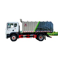 Camion compacteur de déchets Dongfeng D9, châssis 15,6 m³, véhicule de transport de déchets sanitaire de grand volume