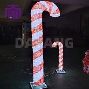 Candy Cane Christmas Motif Light LED Decoration for Holiday Entrance Pathway <b>Garden</b> Theme Display - Product Image 3