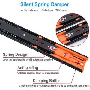 Bóng mang ngăn kéo trượt Kính thiên văn kênh có thể điều chỉnh giấu vẽ hướng dẫn ngăn kéo thanh trượt đường sắt - Product Image 4