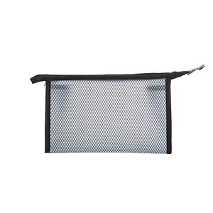 Portable Mesh <b>Toiletry</b> Bag Rectangle Waterproof Transparent Travel Cosmetic <b>Storage</b> Bag Black And White - Product Image 5
