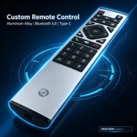 Control Remoto Universal Programable por Voz con Bluetooth, de Aleación de Aluminio, para Proyectores Empresariales, Hoteles, TV, Personalización OEM y ODM de Fábrica