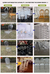 SMOOTH Transparente Acrílico transparente Eventos Boda Tiffany O Back Phoenix Chiavari Sillas - Product Image 3