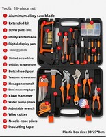 Juego de Herramientas Manuales Multifuncionales para el Hogar, con Caja de Herramientas Resistente, Personalización OEM/ODM para Reparación de Automóviles, Venta al Por Mayor