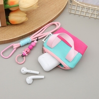 Mini sac à main, étui pour écouteurs, boîte de rangement, protecteur de câble de données, sac d'organisation, porte-monnaie - Polyester écologique, cadeau de bienvenue