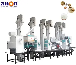 ANON 40-50 TPD buena venta máquina de molino de arroz equipo de molienda de arroz maquinaria de molino de arroz usada