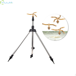 Conjunto de Conexión de Manguera y Soporte de Trípode con Engranaje de Latón de 3 Brazos de 1/2 Pulgada y Giro de 360 Grados para Riego Agrícola - Product Image 1