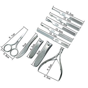 Bền 10-Mảnh Móng Tay Nghệ Thuật Làm Móng Bộ Bao Gồm Thép Không Gỉ Clipper Tweezer Dao Cho Móng Chân Chuyên Nghiệp Làm Móng Tay - Product Image 5