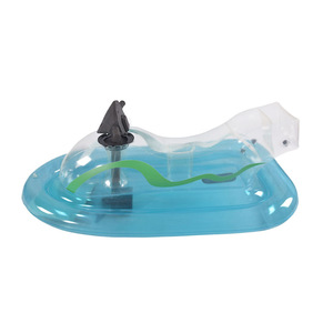 <b>Inflatable</b> Electric Water Jet Boat Float <b>Pool</b> <b>Toy</b> <b>For</b> Outdoor Use PVC Material - Product Image 1