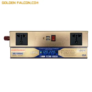 GOLDEN FALCON Dc 12V Ac 220V 1000W Onda sinusoidal modificada 2kw Inversor de energía solar