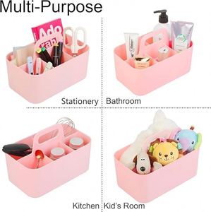 Organizador Multiusos, Organizador de Escritorio Apilable con Asa, Organizador de Plástico para Papelería y Suministros de Oficina - Product Image 4