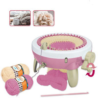 Machine à tricoter circulaire manuelle à manivelle simple pour chaussettes et gants, outil de bricolage pour enfants, facile à utiliser