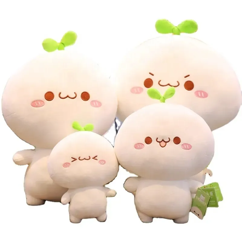 Cute funny dumpling plush toys stuffed lovely cartoon animal plush doll for kids children soft cartoon pillow baby gift