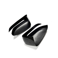 Coque de rétroviseur latéral de voiture en fibre de carbone, coque de rétroviseur extérieur légère et brillante, remplacement personnalisé du capot de rétroviseur automobile