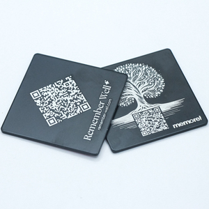 Tùy chỉnh laser egraved mã <span class=keywords><strong>QR</strong></span> Logo Bìa lớp phủ tuổi thọ độ bền tấm nhôm cho bia mộ - Product Image 5