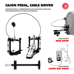Beatello JBK Professional Cable Direct Drive Shaft Axis <strong>Drum</strong> Foot Pedal Durable Parts Accessories <strong>for</strong> <strong>Box</strong> Cajon <strong>Drum</strong> - Product Image 5