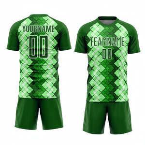Maillots de football français respirants, légers, de haute qualité, personnalisables avec logo et nom d'équipe, uniformes 100 % polyester, ensembles de vêtements de football - Product Image 1