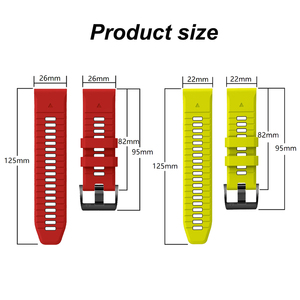 <span class=keywords><strong>Correa</strong></span> deportiva oficial de silicona Easyfit, <span class=keywords><strong>Correa</strong></span> <span class=keywords><strong>Quickfit</strong></span> de 22mm y 26mm para reloj <span class=keywords><strong>Garmin</strong></span> Fenix 7X 6X 7 Pro forerunner 965 Instinct 2x - Product Image 4