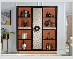 Mobiliário doméstico de alta qualidade estante de madeira de jacarandá moderna italiana de luxo estante livros livros