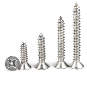 # 2 # 4 # 5 # 6 # 8 # 10 # 12 tornillos autorroscantes de acero inoxidable 304 de cabeza plana Phillips para chapa metálica y madera - Product Image 6