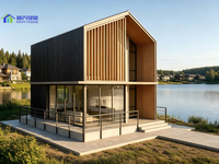 88 ㎡   Villa modulaire minimaliste moderne avec système d'énergie solaire, maison préfabriquée familiale de 2 à 3 chambres