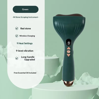 Mini appareil électrique portatif Gua Sha avec pierre de Bian, rechargeable, à vibrations ultrasoniques, pour le soin des yeux et le massage facial