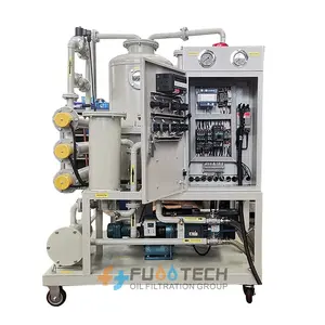 FuooTech ZY-50 mesin Filter minyak insulasi 3000LPH, satu tahap, transformator vakum, tanaman pemurni minyak