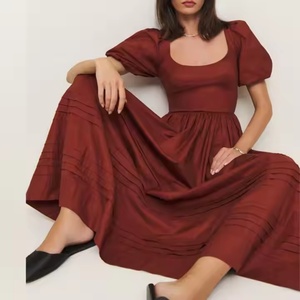 Vestidos de Verano de Algodón Sólido, Nueva Colección, Alta Calidad, Elegantes y Modestos, Vestido de Playa - Product Image 2