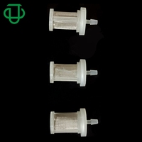Filter Air dan Air Berbasis Plastik HDPE Fiber Mesh Kecil 4mm 5/32 Inch dengan Saringan Stainless Steel dan Fitting Halus JU FV016
