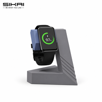 SIKAI Geometrischer Ladeständer für Samsung Galaxy Fit3/Fit2, Modulares Armband-Dock mit Kabelmanagement und Rutschfester Basis für den Schreibtisch