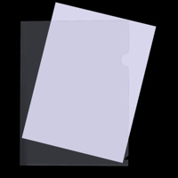 Carpeta de Archivo Transparente en Forma de L, Personalizada, de Plástico PVC A4, para Oficina y Negocios, Carpeta de Documentos de PP