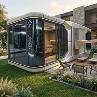 Maison Capsule en Acier Préfabriquée de Luxe à Vendre : Design Moderne, Mobile, 1 ou 2 Chambres, Idéale pour Complexes Touristiques