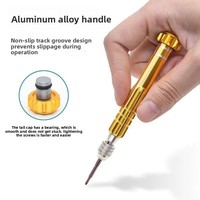 Jeu de tournevis magnétique 5-en-1 en alliage d'aluminium, modèle 5015, boîte OEM, compatible avec les appareils Apple et Android, démontage de lunettes