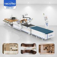 Máquina CNC de Alimentación Automática para Madera, Router CNC ATC, Máquina de Corte y Perforación para Tableros de MDF y Melamina, Máquina para Fabricación de Muebles