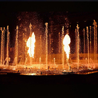 Fuente Musical de Agua Moderna para Jardín Exterior, de Acero Inoxidable 304, con Luces LED, Comercial, 2D/3D, Resistente al Agua, Baishui