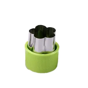 Juego de formas DE CORTADOR de verduras de acero inoxidable para niños, Mini cortador de frutas y alimentos, molde, accesorios de cocina