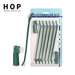 Fabrika toptan köpek diş fırçası yıkılmaz 8 In 1 köpek diş bakımı evde beslenen hayvan kedi diş fırçası seti dayanıklı temiz dişler - Product Image 1