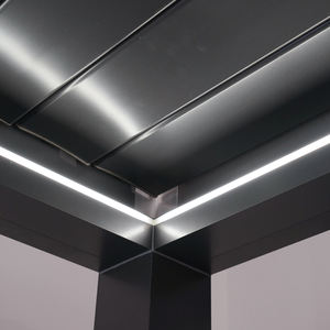 <span class=keywords><strong>Kit</strong></span> de pergola en aluminium avec toit rétractable électrique, imperméable, résistant au vent et à la neige, pour la protection solaire du patio, structure de jardin extérieure - Product Image 6