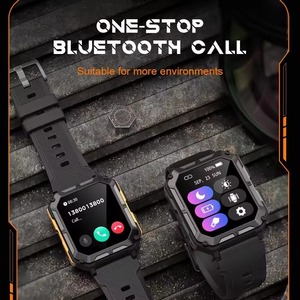 Drioshipping Touch Screen <b>Smart</b> <b>Watch</b> for Men IP68 BT Outdoor Sport Mode Healthy Monitor Inteligente Reloj Square - Product Image 4