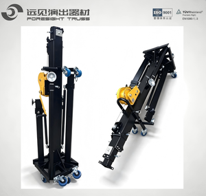 Soporte de Manivela para Escenario, 6m Máx., Aleación de Acero, Plegable, para Altavoces Line Array, Telescópico, con Manivela Manual - Product Image 1