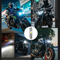 Mini Phares Avant de Moto à LED 12V-80V, Large Plage de Tension, 4000K-8000K, Étanche, Fixation Monopatin, Feux Auxiliaires Intégrés