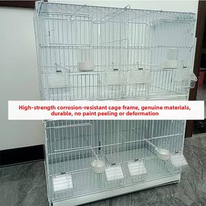 Nouvelle <span class=keywords><strong>Cage</strong></span> à oiseaux en métal à motif solide pour l'élevage de canaris or <span class=keywords><strong>Finch</strong></span> perruche grise perruche inséparable oiseaux de compagnie - Product Image 5