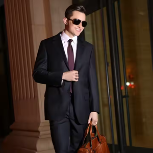 Trajes de <span class=keywords><strong>hombre</strong></span> <span class=keywords><strong>para</strong></span> boda, negocios, 2 piezas, Blazers elegantes, conjuntos formales, ropa de <span class=keywords><strong>matrimonio</strong></span> completo, pantalones, chaquetas de lujo - Product Image 4